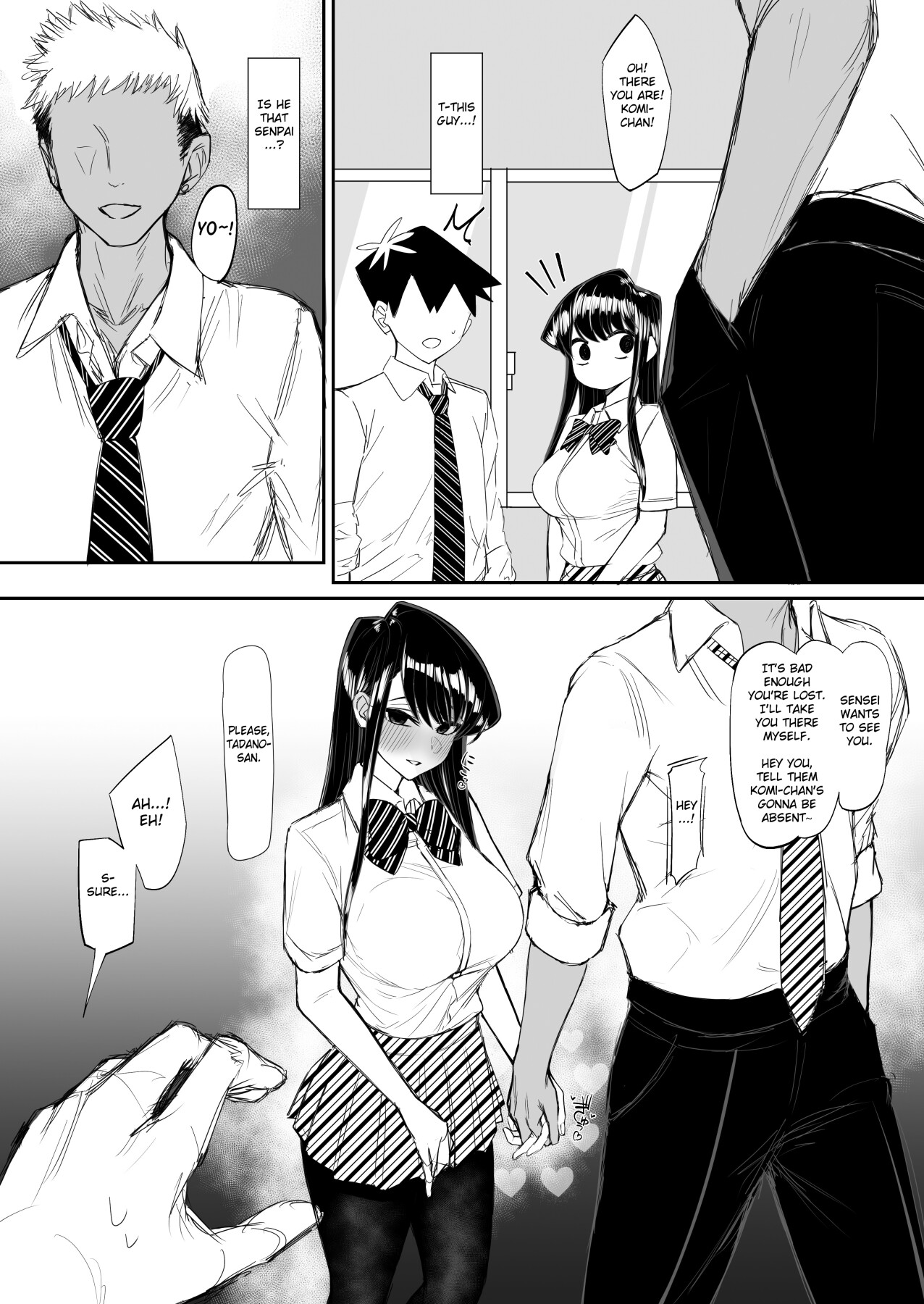 Hentai Manga Comic-There's no way that the socially awkward and extremely beautiful Komi-san can remain a virgin when a flirty guy keeps coming on to her.-Read-2